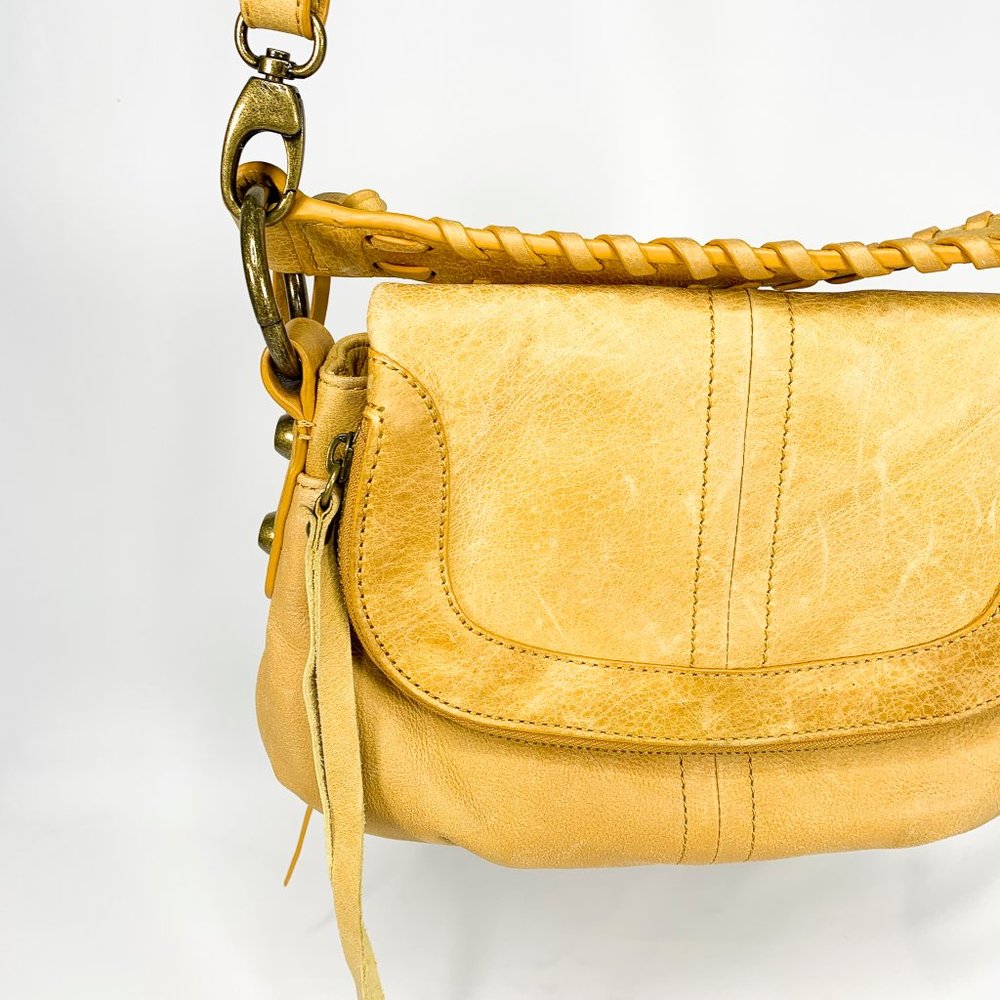 LUCKY BRAND Yellow Flap Crossbody Bag - Picture 3 of 11
